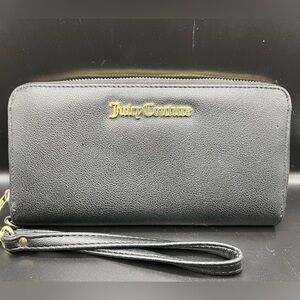 Juicy Couture Black Wristlet Wallet